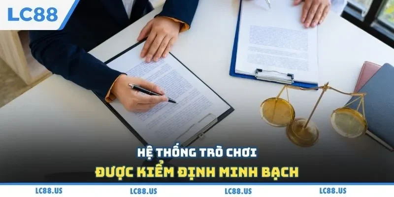 Hệ thống trò chơi được kiểm định minh bạch